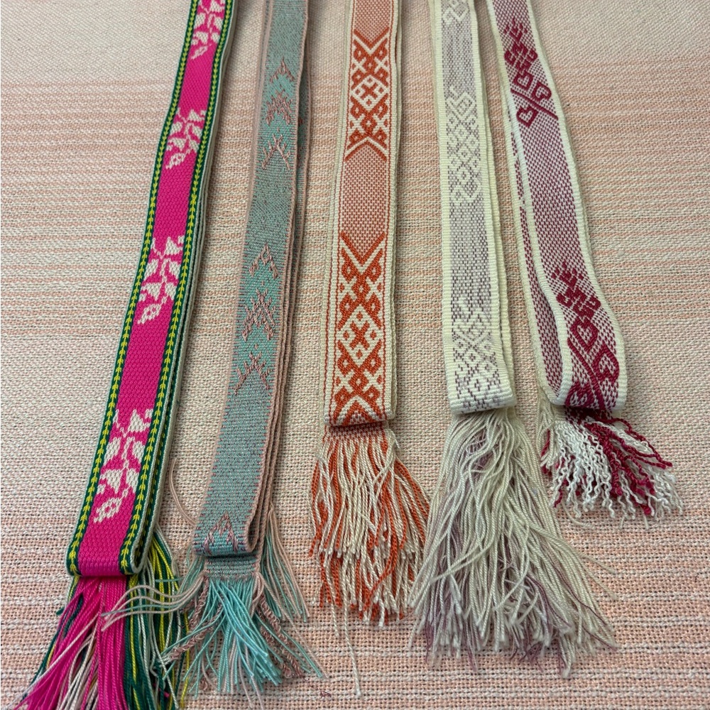 Source Unknown Colorful Patterned Belts - image 4